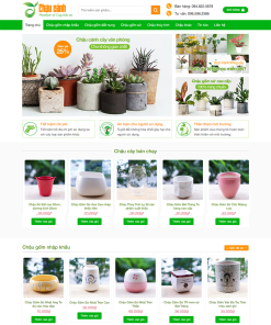 Mẫu giao diện bán chậu cây mã số 79