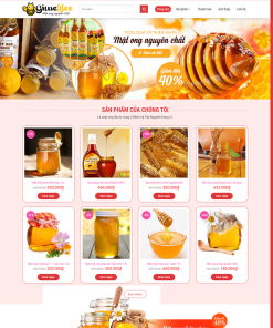 Mẫu giao diện bán mật ong mã số 97