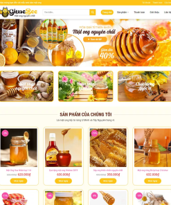 Mẫu giao diện bán mật ong mã số 96