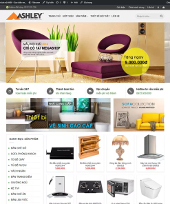 Mẫu giao diện chủ đề về nội thất mã số 46