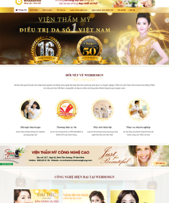 Mẫu giao diện chủ đề spa mã số 30