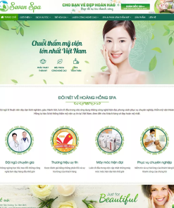Mẫu giao diện chủ đề spa mã số 31