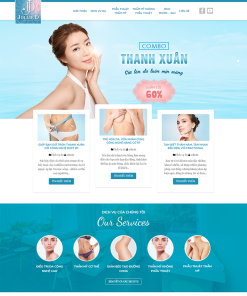 Mẫu giao diện chủ đề spa mã số 32