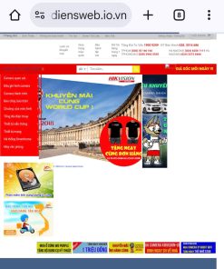 Mẫu giao diện chủ đề thiết bị điện tử mã số 291