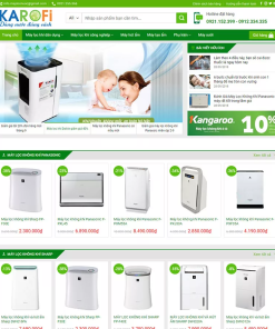 Mẫu giao diện chủ đề bán máy lọc nước mã số 60