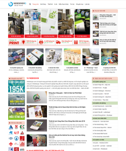 Mẫu giao diện chủ đề bán máy in mã số 40