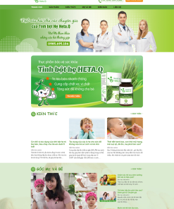 Mẫu giao diện bán tinh bột mã số 12