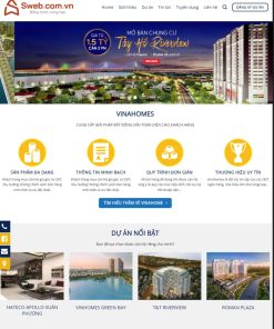 Mẫu giao diện chủ đề bất động sản mã số 151