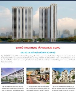 Mẫu giao diện chủ đề bất động mã số 218