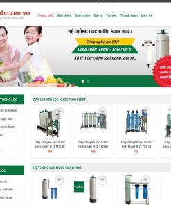 Mẫu giao diện chủ đề cửa hàng bán máy lọc nước mã số 271